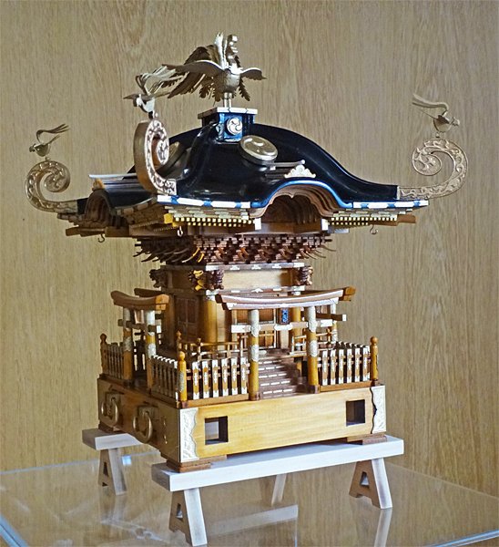 最新神輿模型 湘南どっこい神輿（愛好会神輿・素木【ケヤキ】） 約1