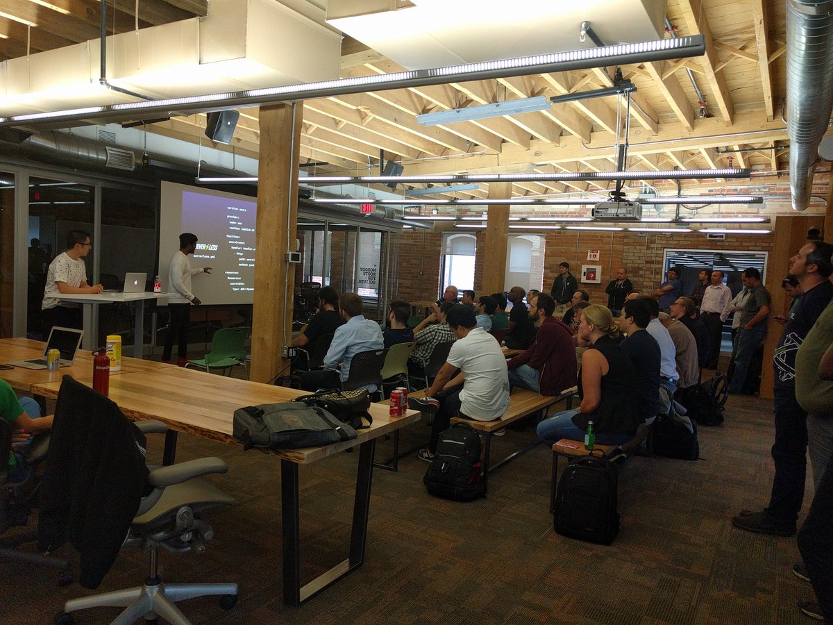 IcubeUTM's tweet image. Frank & Jay of @Anomaly_Inv chatting about @awscloud #Lambda #serverlessstack #520KingW @theScore