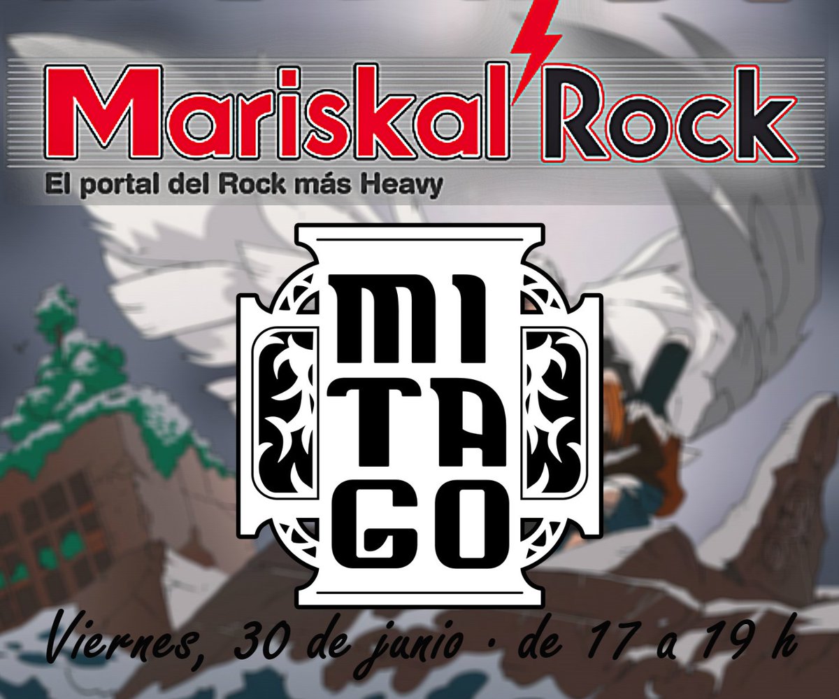 Desde #rockcinante, show que presenta Óscar Lujuria en #MariskalRock estaremos sonando #mitago. El mejor rock desde mariskalrock.com