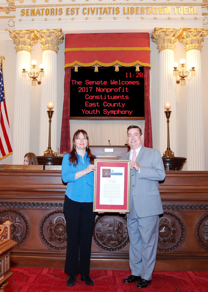 JoelAndersonCA's tweet image. It was fantastic to celebrate East County Youth Symphony&apos;s accomplishment at #CalNonprofitsDay. They&apos;ve opened new doors for our youth.