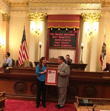 JoelAndersonCA's tweet image. It was fantastic to celebrate East County Youth Symphony&apos;s accomplishment at #CalNonprofitsDay. They&apos;ve opened new doors for our youth.