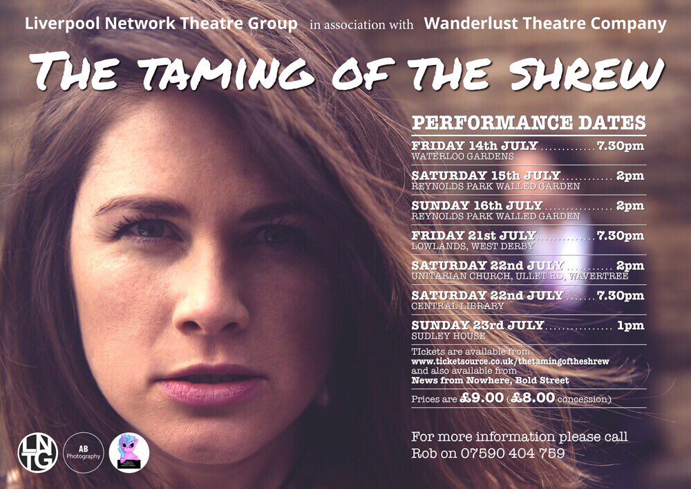 TShrew's tweet photo. #exciting #notverygoodattwitter #thetamingoftheshrew 2017 https://t.co/PeYFdAsWzi https://t.co/VYVdctzIWK