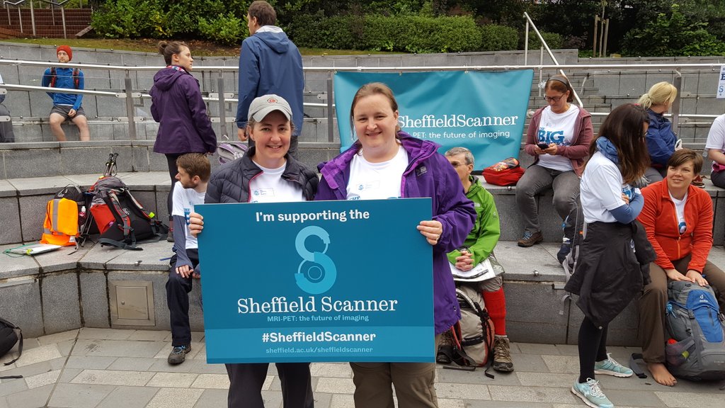 SheffieldScan's tweet image. Lots of walkers ready and raring to set off on #TUOSbigwalk for @SheffieldScan
