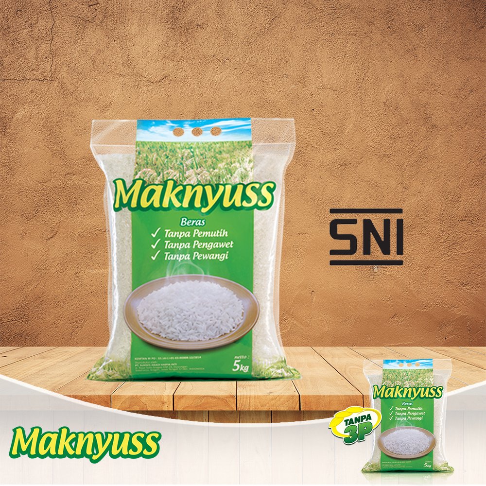 beras_maknyuss's tweet photo. Logo SNI pada kemasan Beras Maknyuss menandakan kalau Beras Maknyuss terjamin kualitas dan kesehatannya. #BerasSehat https://t.co/73ibsCQDij