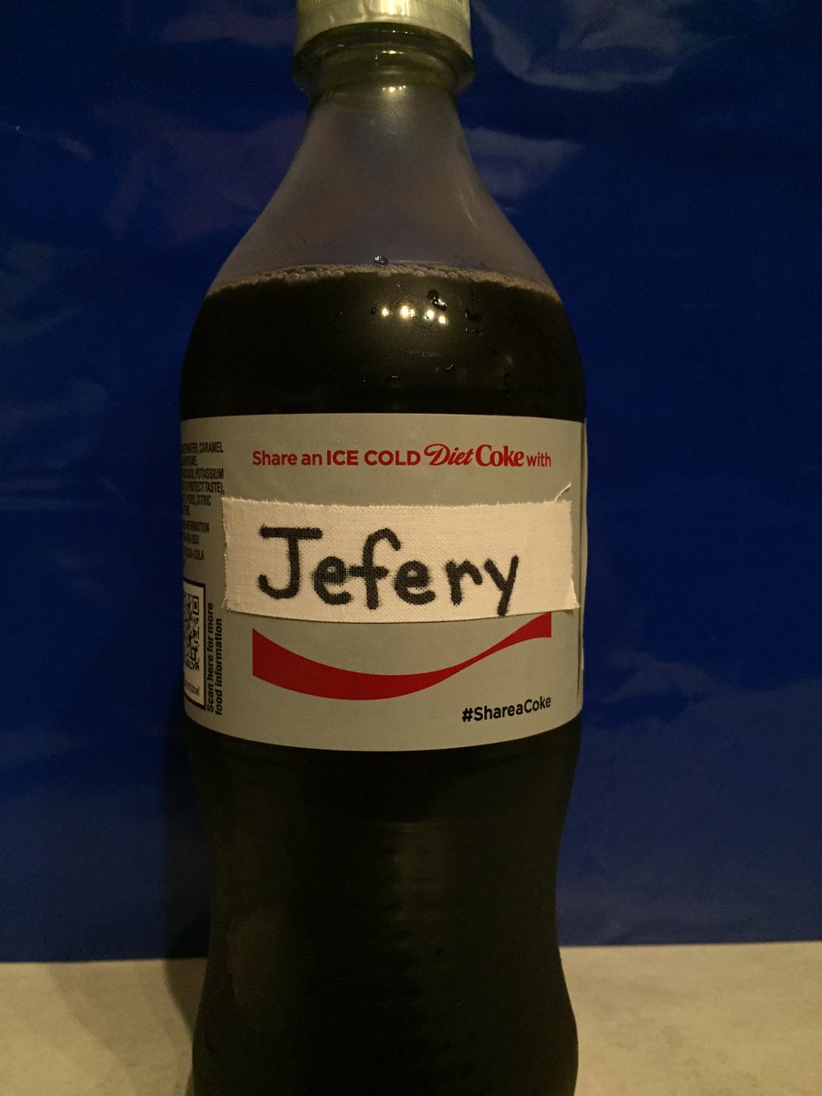 jwestfall14's tweet image. I&apos;ll be darn - @chelseawestfall must have talked to Coca-Cola for them to make me a bottle! Thanks honey, I fell special!  #howtospell #clue