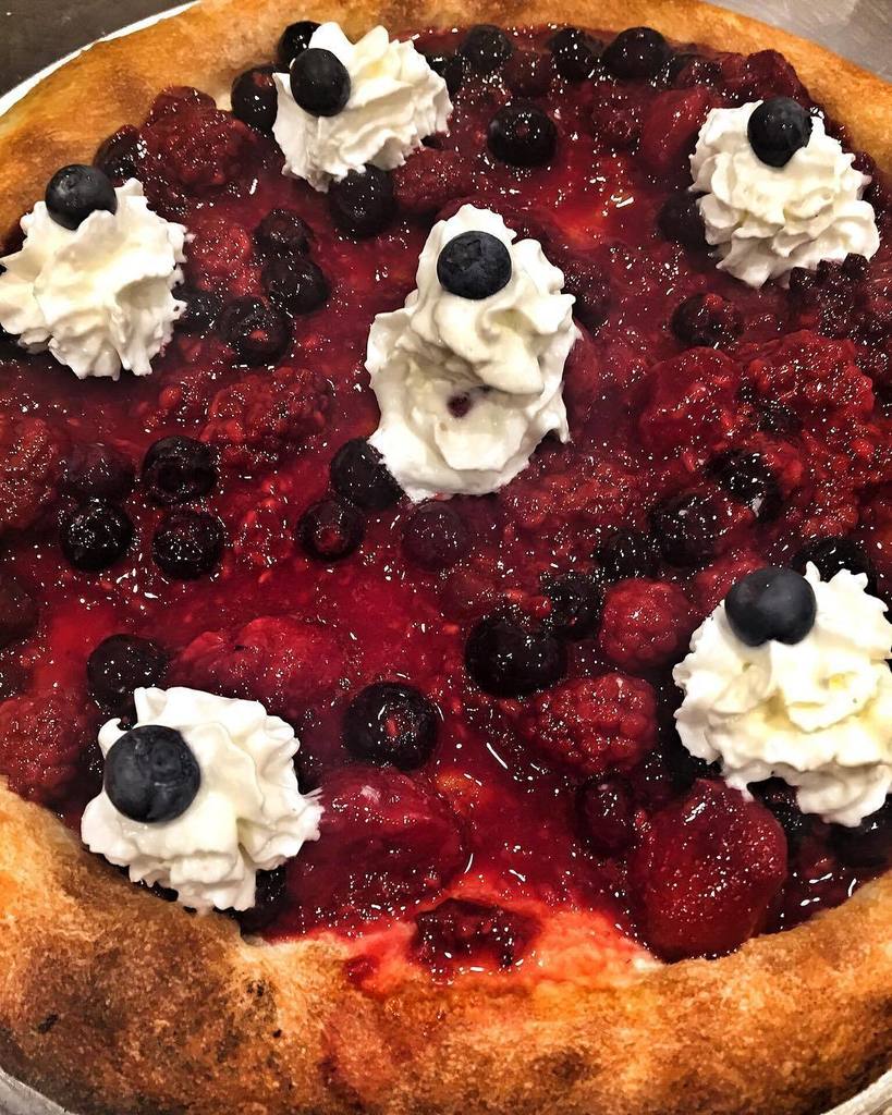 Our Pizza of the Month - The Patriot Pie! Blueberries, strawberries raspberries and more! #foodporn#food#foodie#foodblogger#foodstagram#foo…
