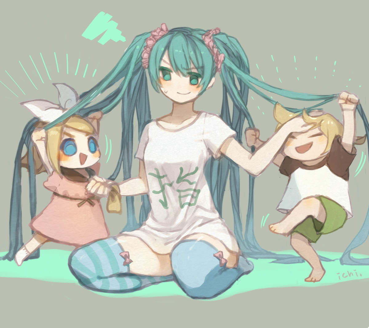 今週のイラスト 第56号 ボカロ文明の曙