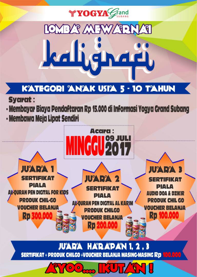 Yuu mari isi liburan Putra/Putri anda dgn kegiatan positif, lomba mewarnai kaligrafi 😉😎 cc:<a href="/Info_Subang/">Info Subang</a> @InfoSunda @KicauSubang <a href="/kotaSUBANG/">IG kotasubang</a>