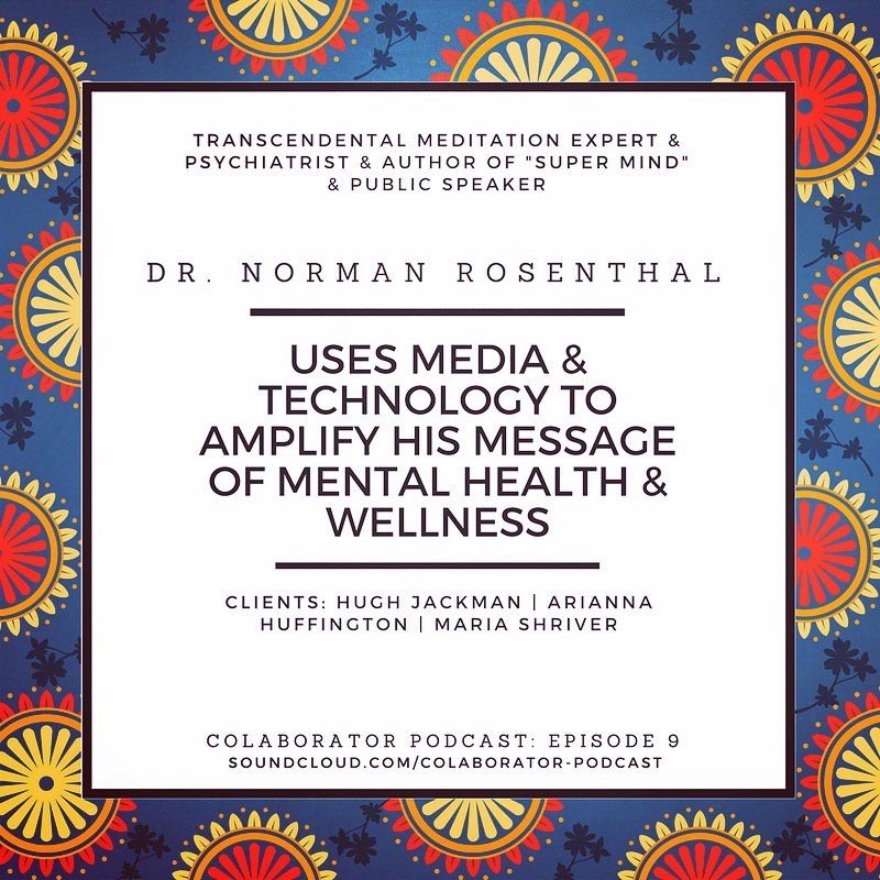 colaboratorPCN's tweet photo. The #colaboratorpodcast is a big fan of purposeful media! Check out how @DoctorNorman helps people achieve #wellness through #meditation ✨ https://t.co/NItlIkGLBc