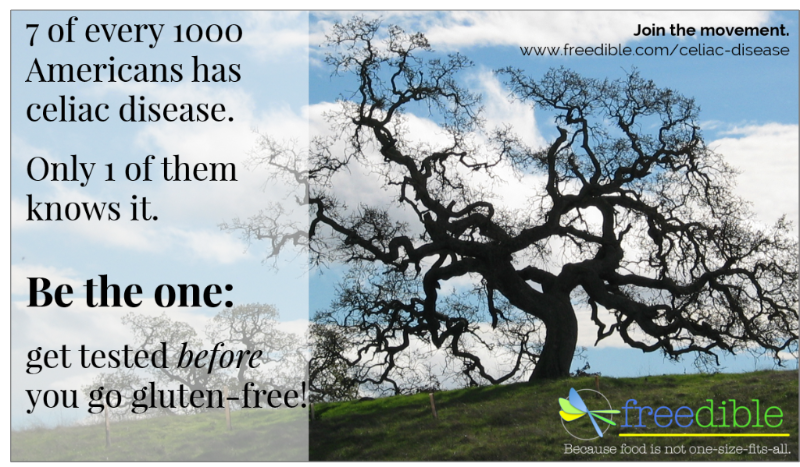 Freedible's tweet photo. Did you know? 7 out of 1000 Americans has #celiacdisease? Find more info, community &amp; #glutenfree recipes here: https://t.co/1x5VDoA9vz https://t.co/wfpJx8r6hm