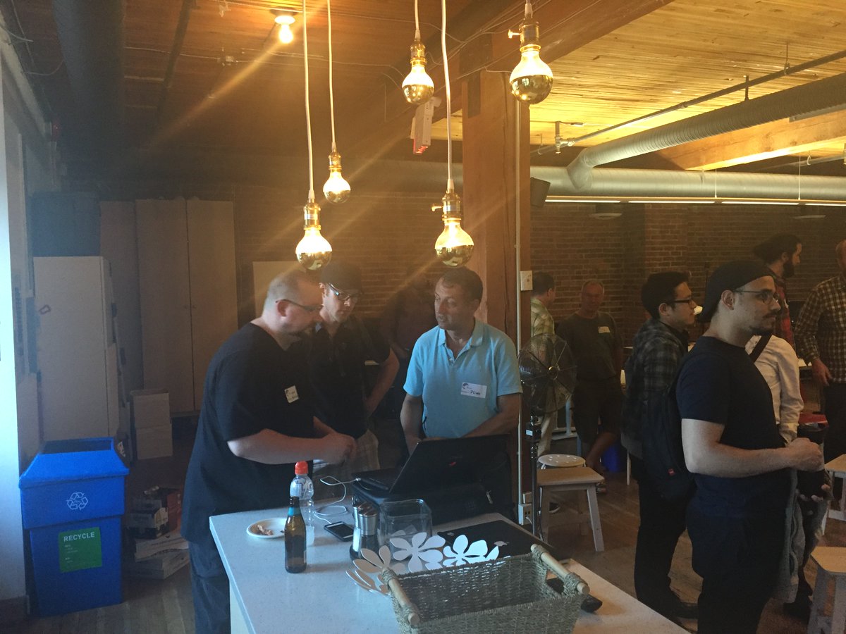 phpvancouver's tweet image. @RedactedProfile doing a live GraphQL demo for the PHP Meetup fans! #VanPHP #PHP