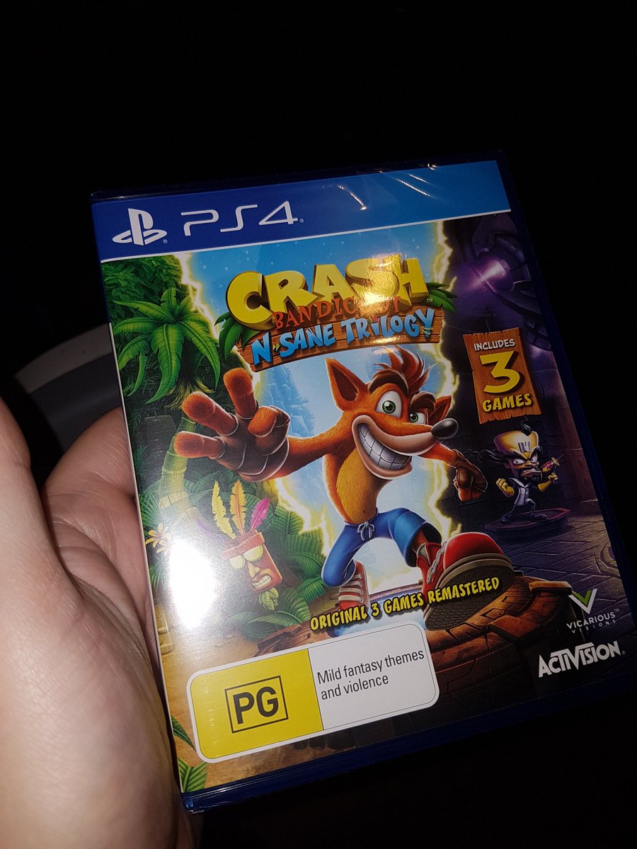 After months of waiting, I am ready to play these classics. Don't let me down Crash!