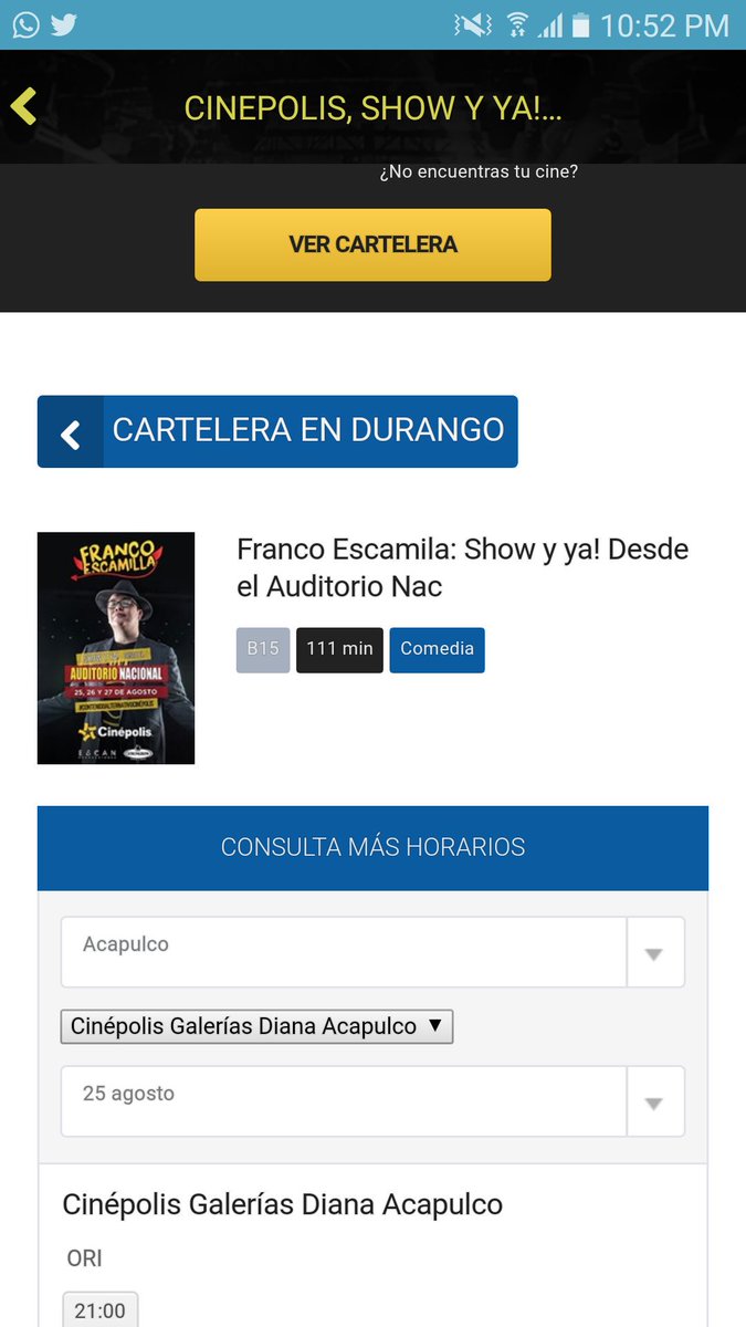 miry_o's tweet photo. No te pases, no te pases en Durango el #Showyya de @franco_esca la mejor noticia de precumpleaños 😍😍😄 https://t.co/W2SgjCh2S5