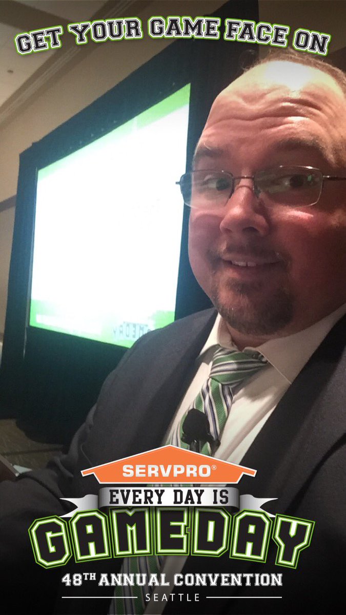 theroyadcock's tweet photo. Convention was awesome. Had a blast with our franchises in our workshops. #seattle2017 #SPCON17 #SERVPROduck https://t.co/agC3bfsOT1