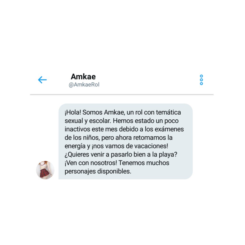 ㅤ
ㅤㅤ 👉 @AmkaeRol 
ㅤ
¿Qué esperas para unirte?