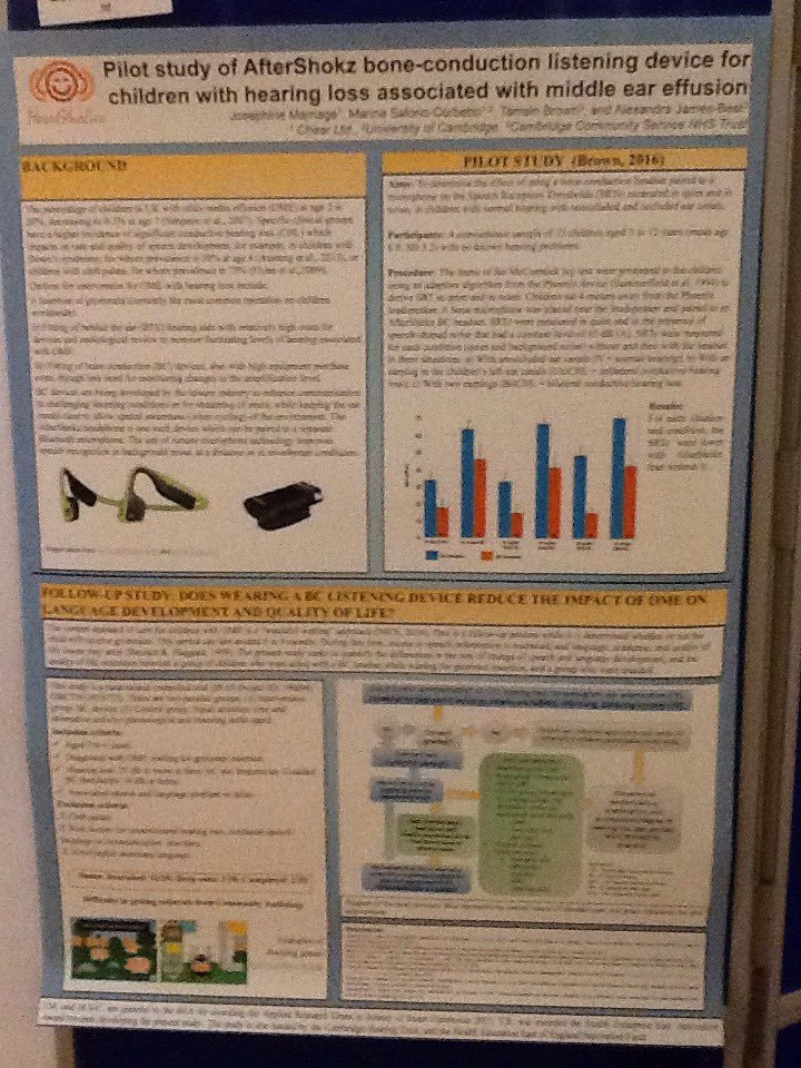 A novel way to to help children with OME #glueEar to hear better  <a href="/BSAConf/">BSA Conference</a> #BSAConf