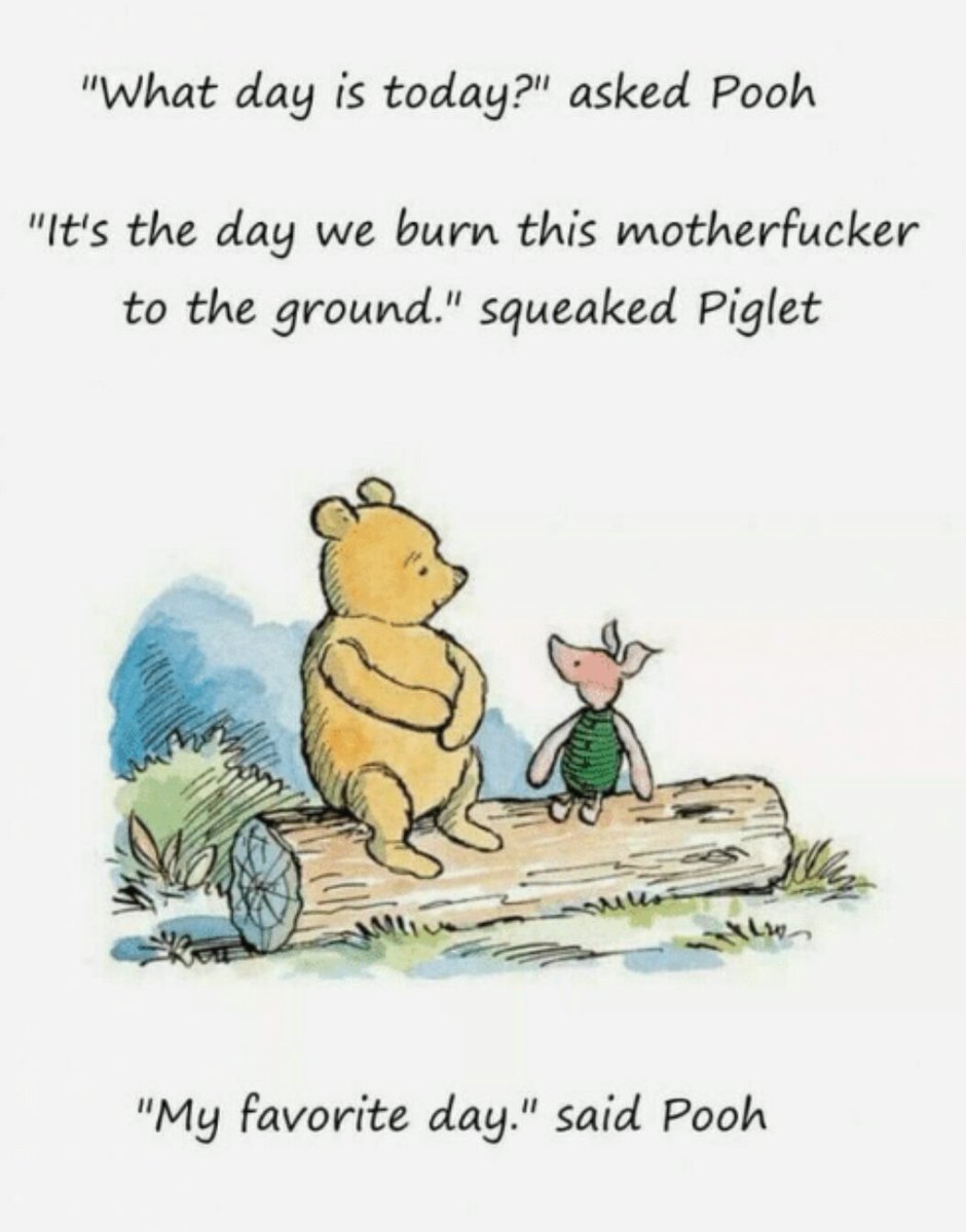 chiefplan1's tweet photo. #IPanicWhen
the best political strategic thinking today comes from Piglet. . . . https://t.co/ao1zI62lSe