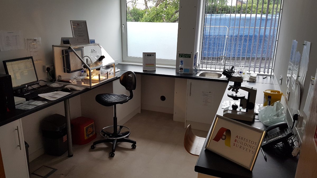 askabs's tweet photo. Our fully trained surveyors can provide a bulk sample-only service of suspected materials for analysis by our #UKAS accredited #lab. #askABS https://t.co/mTE0sT80BJ