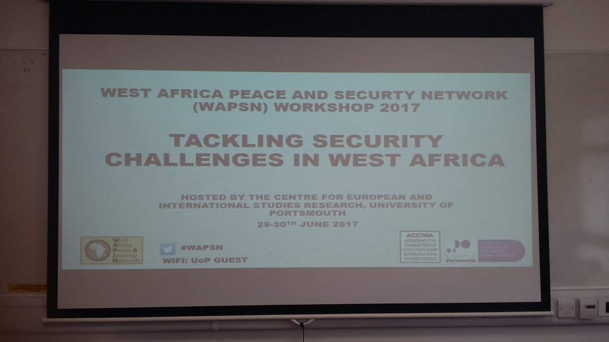 cuwazuruike's tweet photo. Delivering a paper today on Boko Haram and the Nigerian media at the #WAPSN  2017 workshop: Tackling Security Challenges in West Africa https://t.co/fyrdgbInAh