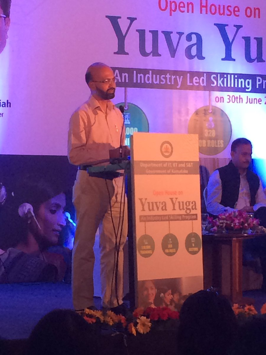 Moneesha29's tweet image. Interactive session by Department of IT,BT and S&amp;amp;T Government of Karnataka Yuva Yuga-An Industry led skilling program