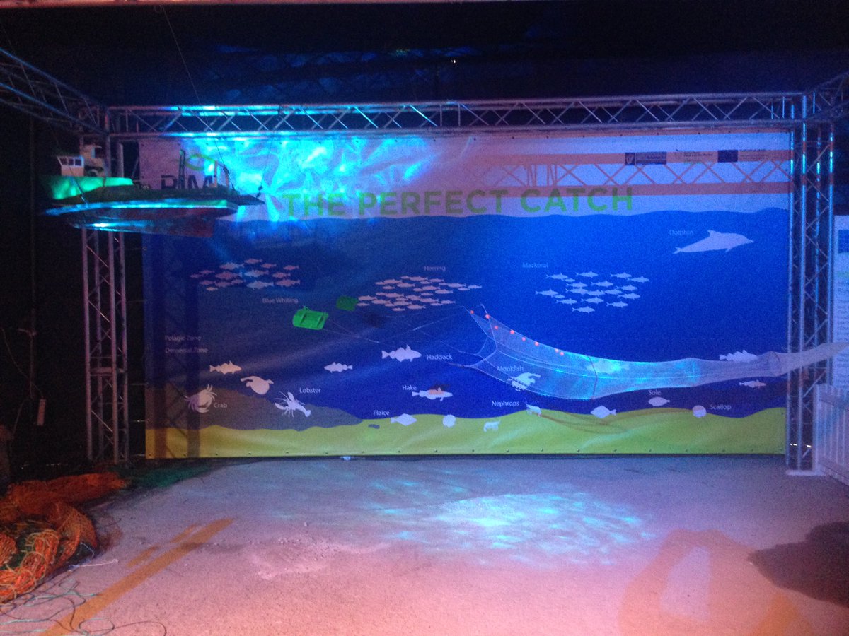The <a href="/BordIascMhara/">Bord Iascaigh Mhara (BIM)</a> #SEAFEST Galway fisheries conservation stand is ready for visitors