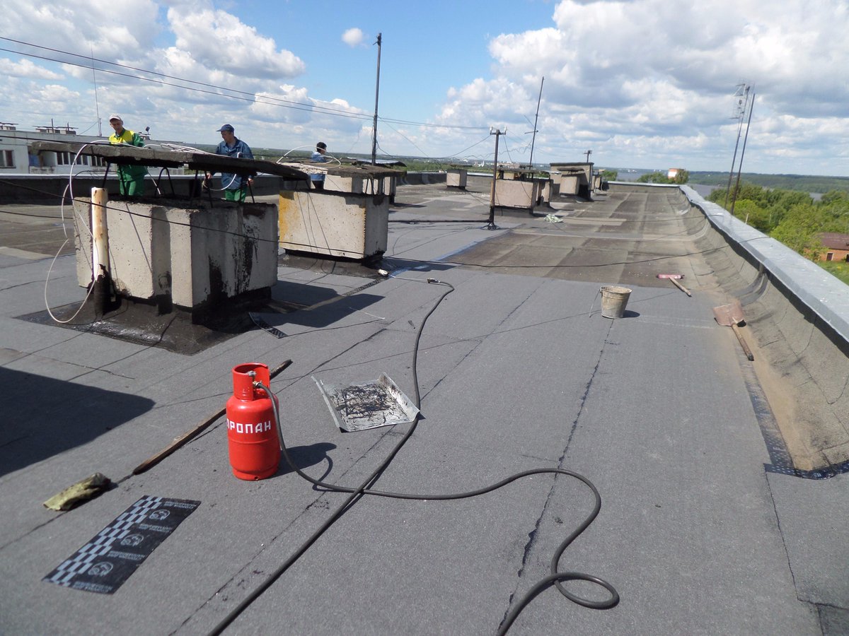Гидравлического испытания кровли методом пролива