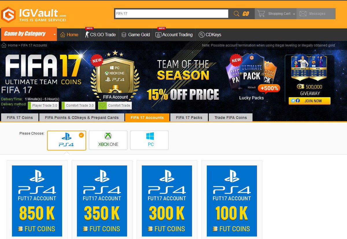 iFIFAHero's tweet photo. Buy Cheap #FIFA Coins &amp; Safe Coins Account.
Fast Delivery, Secure Payment, LiveSupport 24/7.
👉 https://t.co/5CUI7HLZPj
5% Off code: FIFA17TW https://t.co/F65h83vj5q