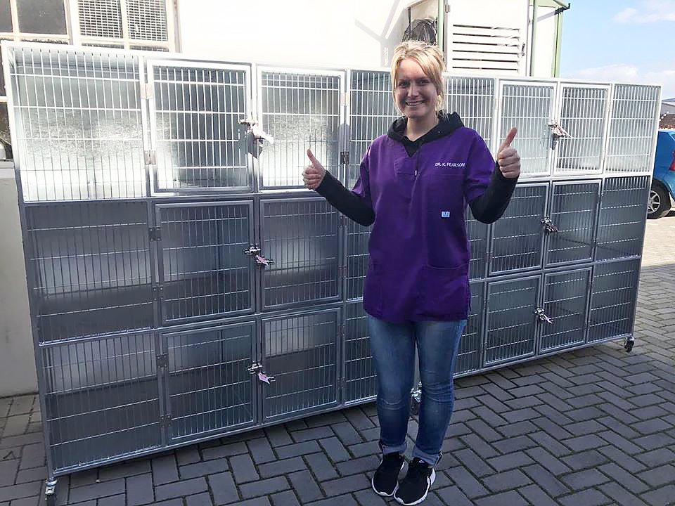 AACLCapeTown's tweet photo. We would like to THANK MSD for sponsoring kennels to use in our cat hospital &amp; THANK U @PetCreationsCT for making these cages for us. https://t.co/Anwh4DaJpL