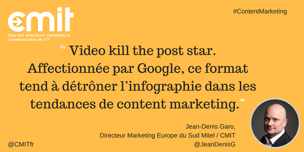 CMITfr's tweet photo. Content Marketing : engager ou mourir ! la vision de @JeanDenisG @CMITfr! Le livre blanc est à découvrir ici : https://t.co/E7SLLkNBLY https://t.co/B3lFCq5joT