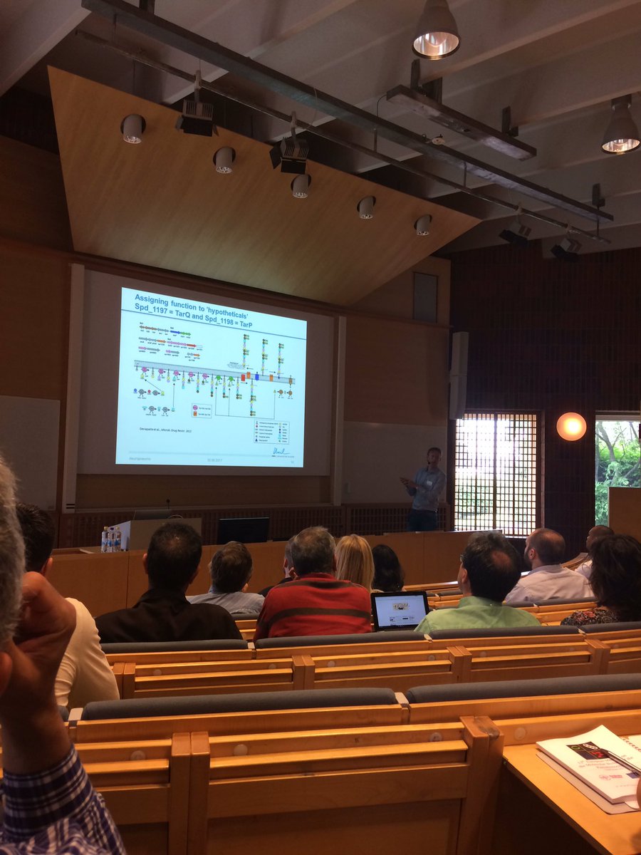 Exciting talk by <a href="/JWVeening/">Jan-Willem Veening</a> on CRISPRi phenotyping in pneumococcus #Europneumo 2017