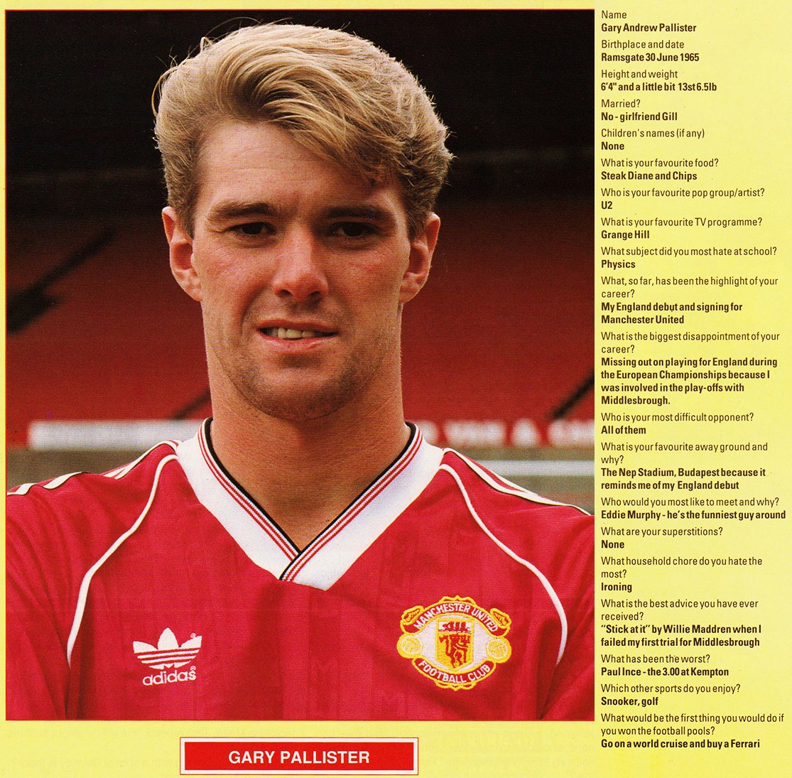 Happy Birthday Gary Pallister (52) 