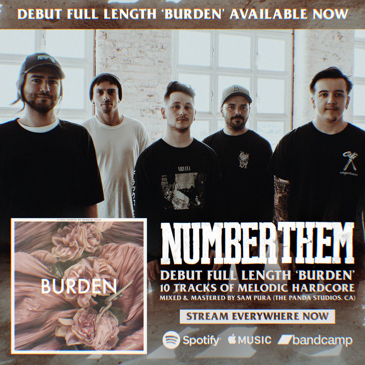 NUMBERTHEMuk's tweet photo. We're happy to share with you our first full length, Burden. Available on Apple Music, Spotify, Bandcamp and more. Thank you for listening. https://t.co/6q6Cyf6VkZ