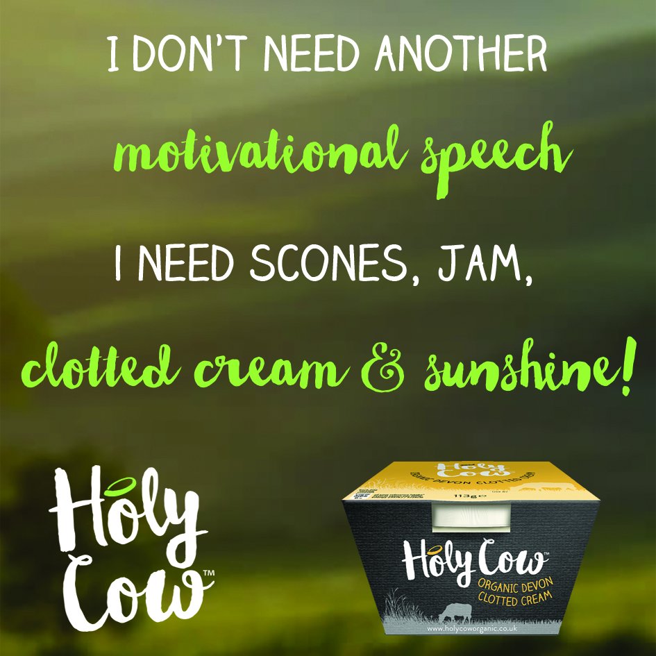HolyOrganic's tweet photo. Happy #NationalCreamTeaDay!
#Organic #Dairy #FridayFeeling https://t.co/ToKjQZ9gOX