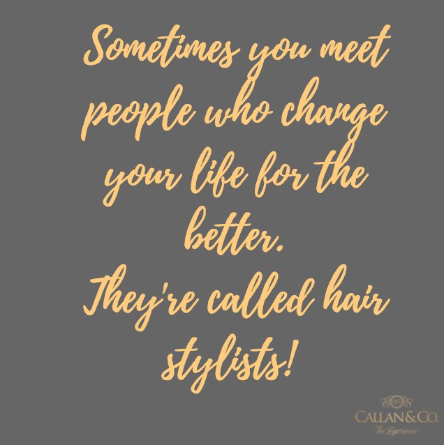 Whatever change, big or small, we're here to help! #callanandco #luxurysalon #hairchange
