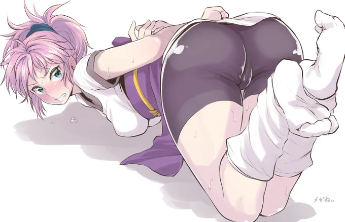バンジーガムを抜け出せないマチを描きました。 