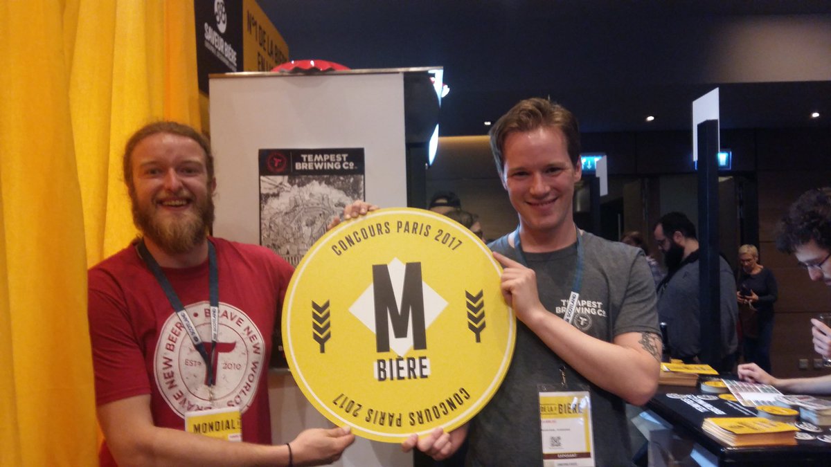 MrGraem's tweet photo. We won a thing! @Mbiereparis #Mexicake got a medal in the concours in #Paris @TempestBrewCo https://t.co/OzmF2vvD6q