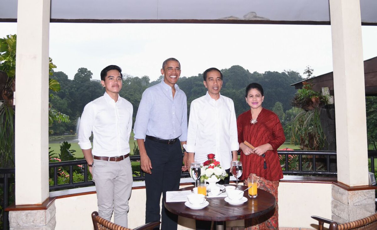 #SugengRawuhObama di Istana Kepresidenan, Bogor. #JokowiObama