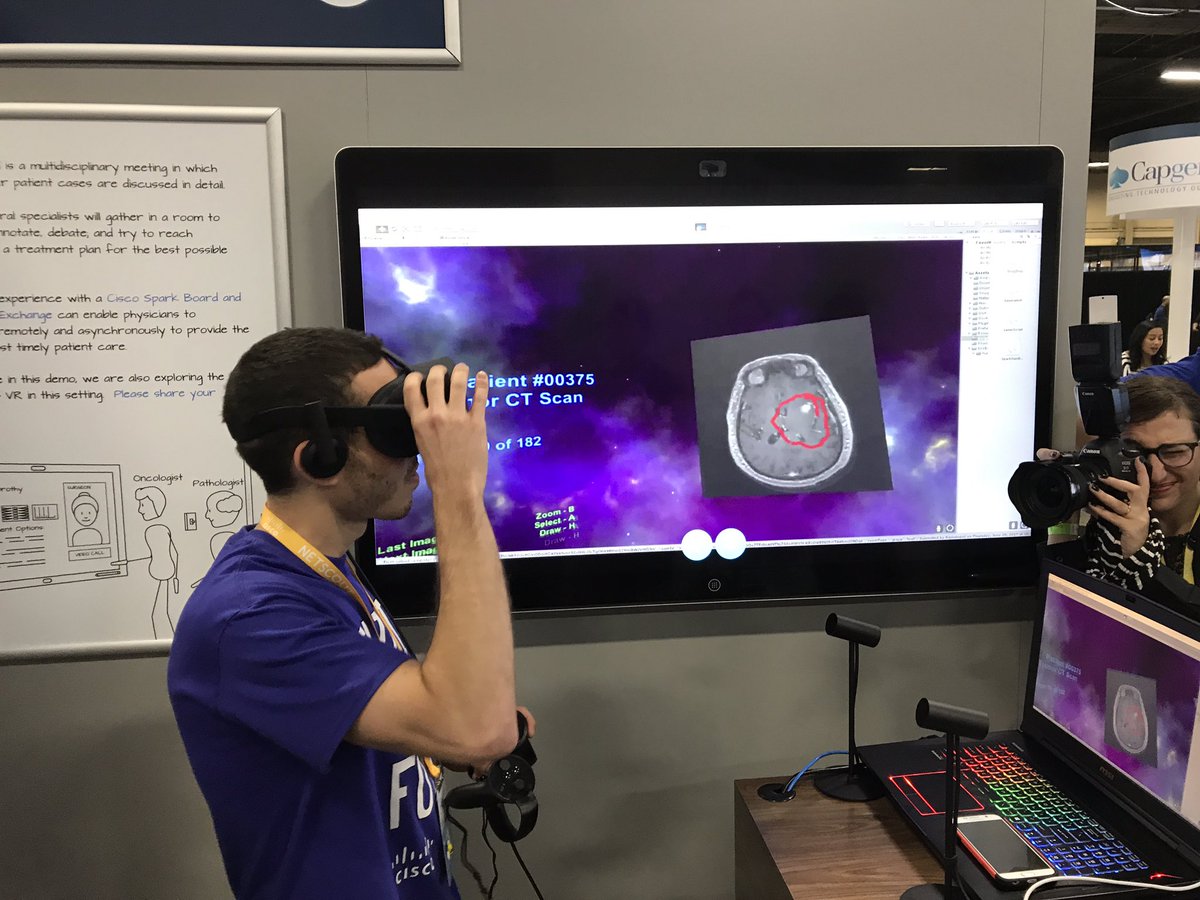 ChuckRobbins's tweet photo. Enjoyed spending time with @Cisco and @Optum teams seeing what the Clinic of the Future will look like at #clus https://t.co/VsjDYUoI3p