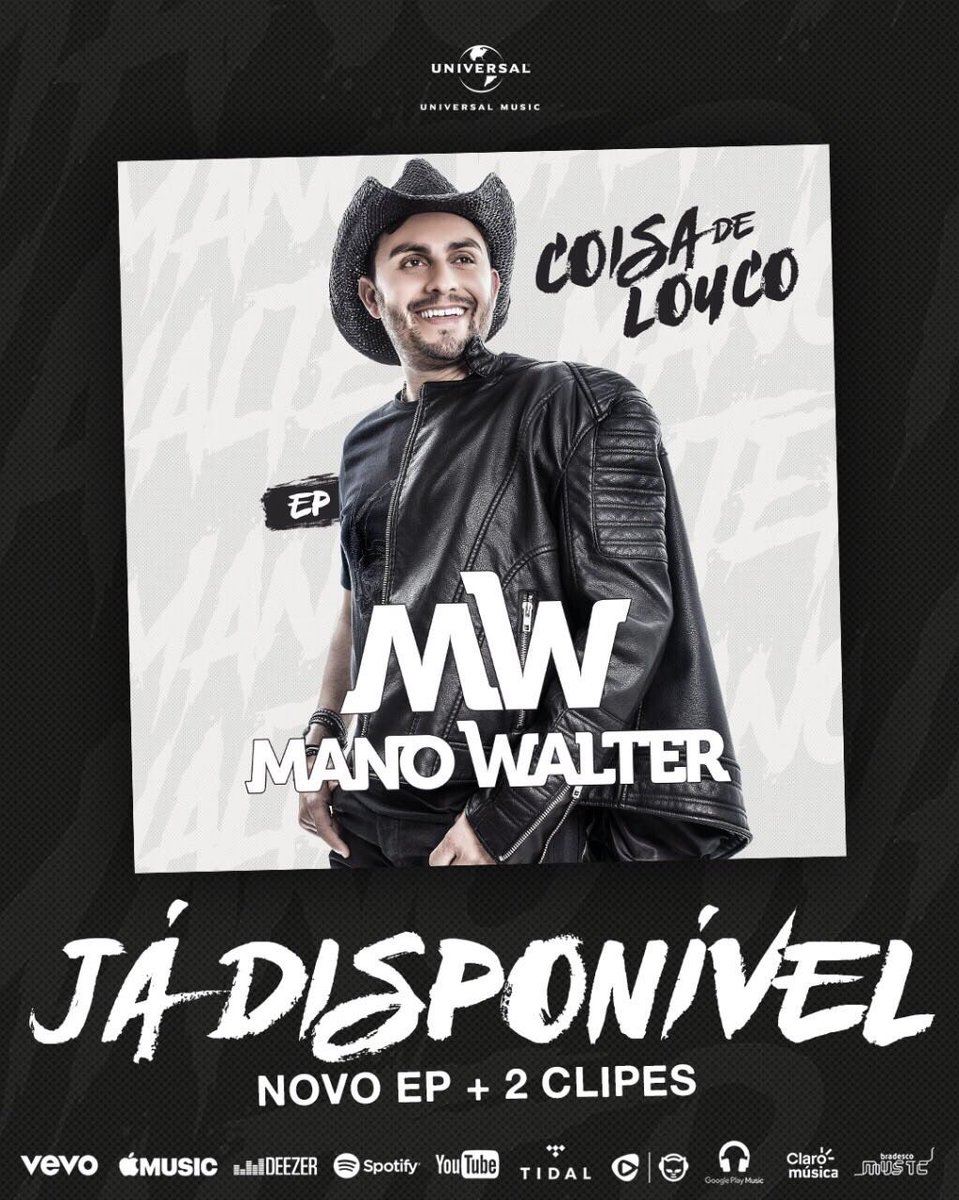 FonttesPromo's tweet photo. Já está disponível o novo trabalho do nosso Vaqueiro @Mano_Walter #ÉShowPapai @umusicbrasil https://t.co/RD7Q1VwCmA