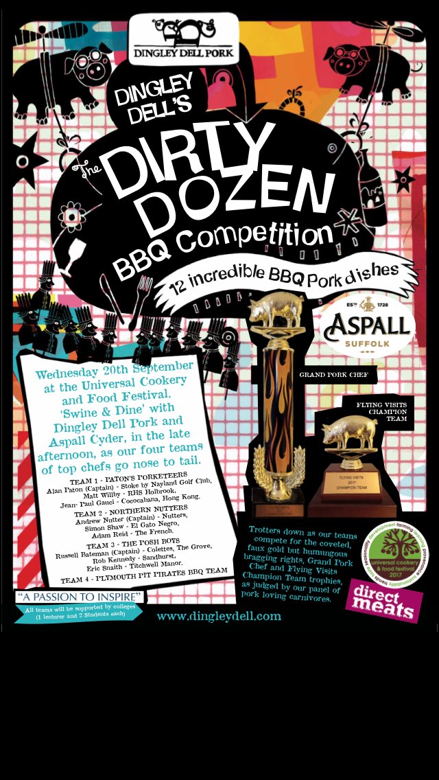 FlyingVisits's tweet image. We're back @cookeryfoodfest oink bloody oink and you lookin who's cookin, it's a porky riot!