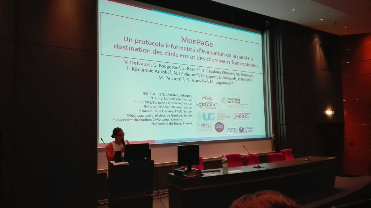 Les journées de phonétique permettent d'échanger autour des recherches sur l’éval° et la R° des tbles de la parole et la voix #orthotwit