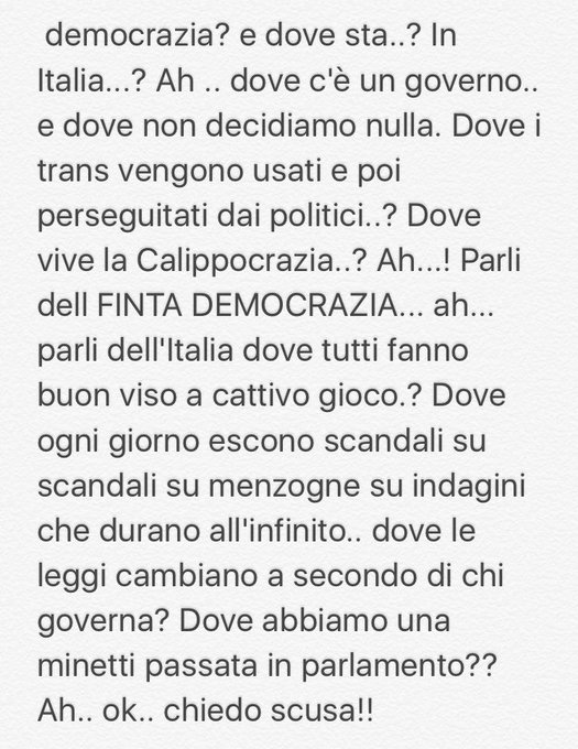 L'Italia una democrazia?Ah! ma noi abbiamo eletto un governo?Quando &egrave; successo?Viva Putin! noi? Siamo<a href="/tag/golaprofondaintv"class="tags"><span>#golaprofondaintv</span></a>