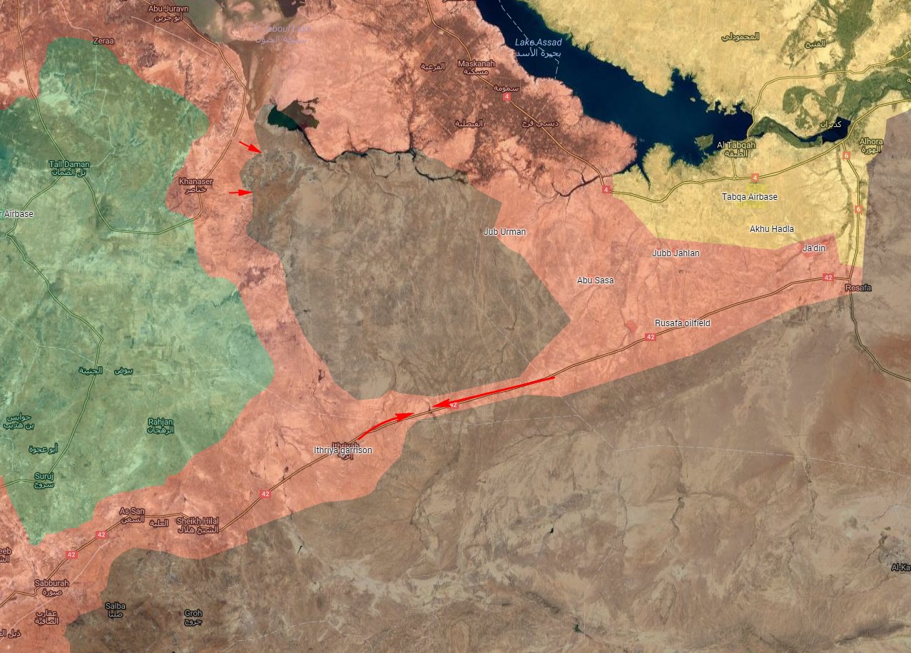 Новые районы освобождены сирийской арабской армией 