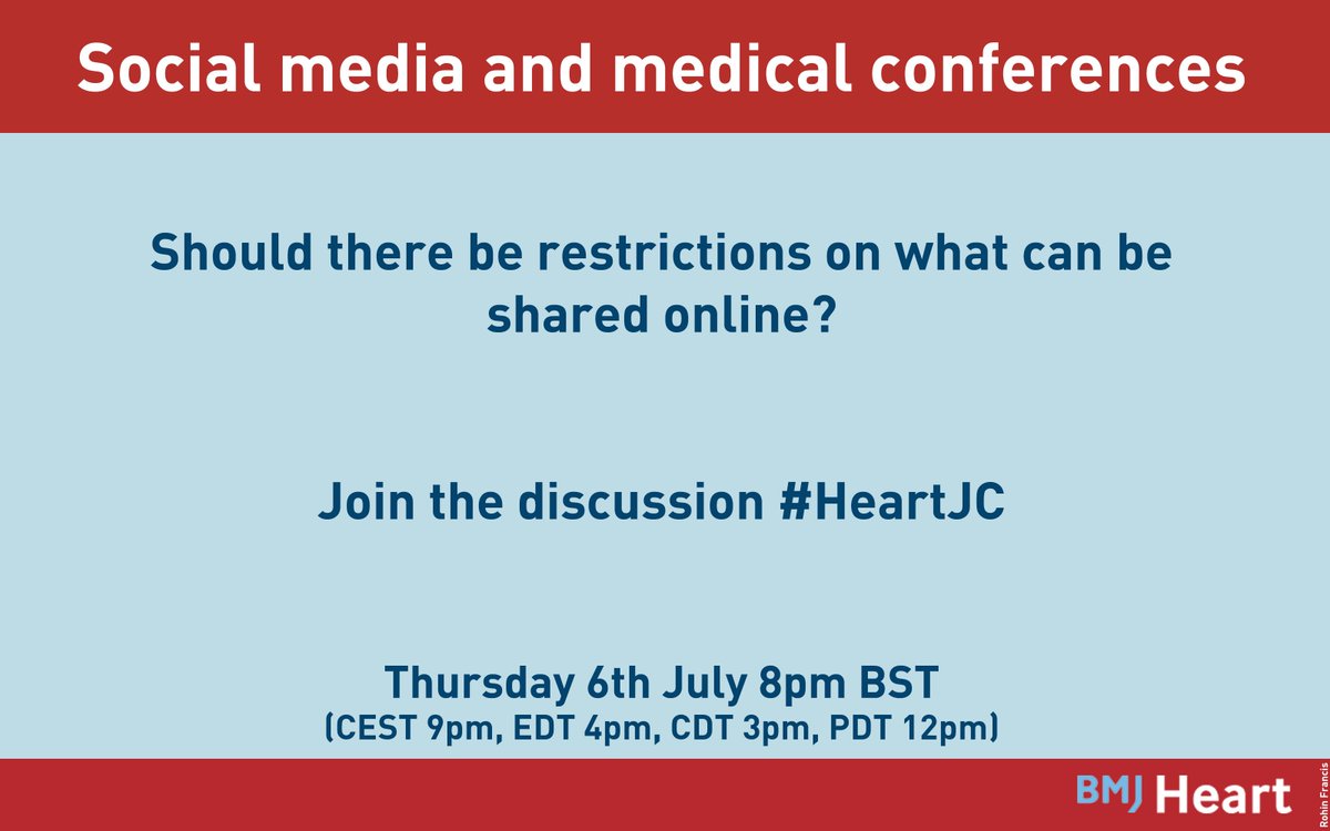Heart_BMJ's tweet image. The American Diabetes Association recently banned #ADA2017 photos from being tweeted. What is the future for SoMe &amp;amp; conferences? #HeartJC