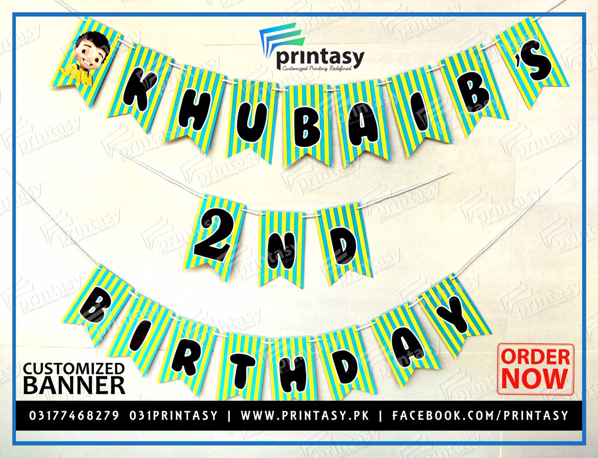 printasypk's tweet photo. Buy Customized Birthday Banner at special discount
For order 0317-7468279
#birthdaybanners #buntingbanners #customizedbanner #freedelivery https://t.co/lQ8f1oxpNk