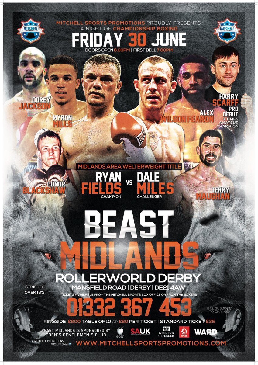 davidcoldwell's tweet image. Its #FIGHTDAY for @ryanfields1992 !
Looking forward to this tonight.. gonna be a cracker! #MidlandAreaChampion #FieldsMiles