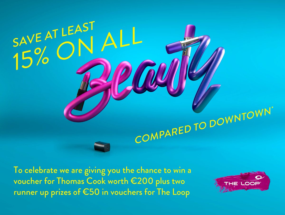 For a chance to #win a 200Euro ThomasCook voucher or 2 runnerup 50Euro Loop vouchers simply follow,retweet&amp;reply #lovetheloop T’s &amp;C’s apply