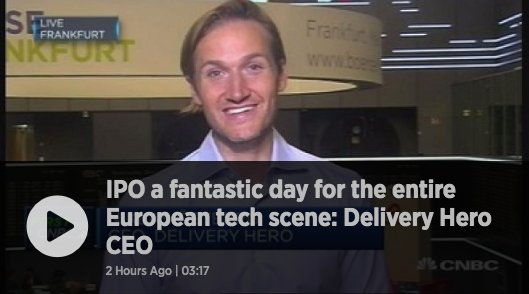 #IPO #2 this week! Congrats <a href="/deliveryherocom/">Delivery Hero</a> <a href="/lak/">Lukasz</a> <a href="/niklasoestberg/">Niklas Oestberg</a> &amp; team! #openingbell #DeliveryHero #venturecapital cnb.cx/2uqMYPP