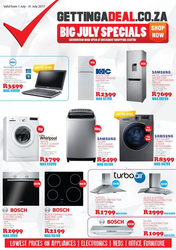 Gettingadeal's tweet image. Massive Specials now on
visit gettingadeal.co.za @SamsungSA @Dell #FeelGoodFriday #savings #DEALOFTHEDAY #deals #shoplocal