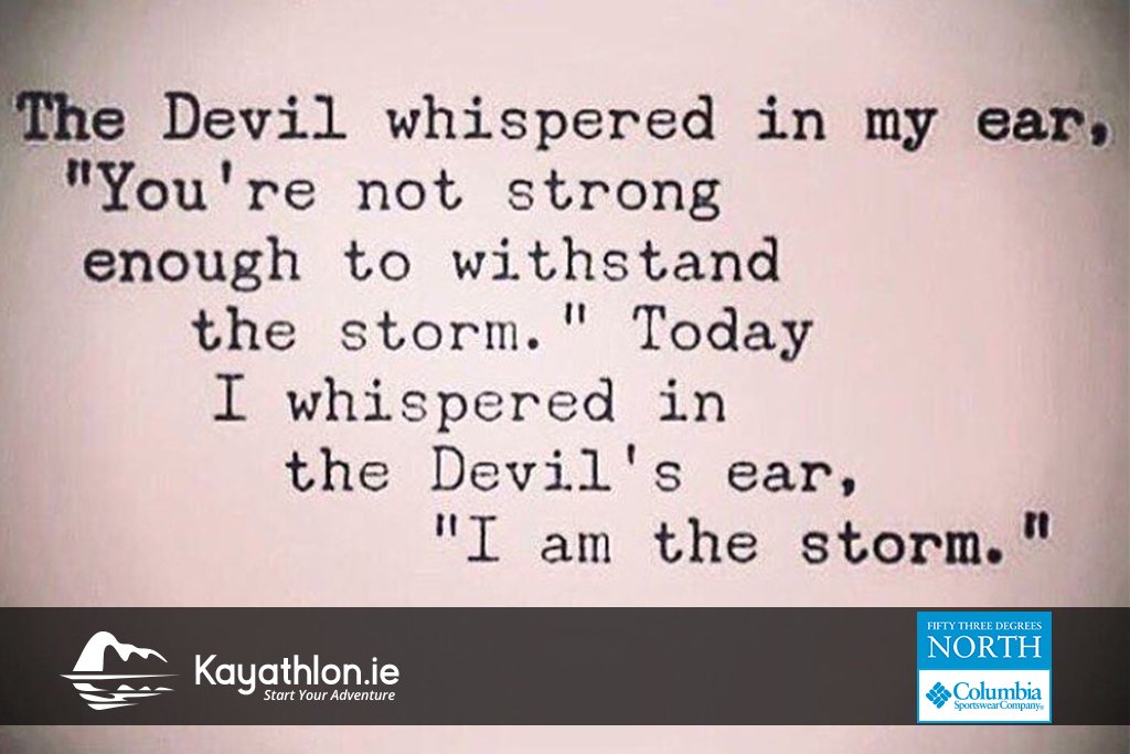 kayathlon's tweet photo. New Blog! BE THE STORM!!!
https://t.co/u4eN6xE8Br
@53degreesnorth @Gaelforceevents @QuestIreland #53DN https://t.co/ODIjHpzFXx